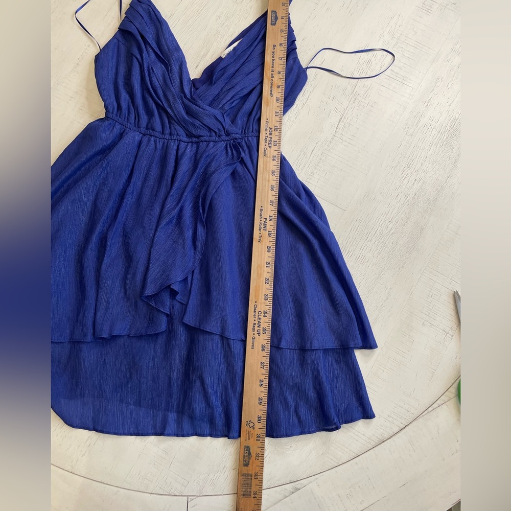 Double Zero Blue Athens Tunic Wrap Dress Size Small - Picture 2 of 7
